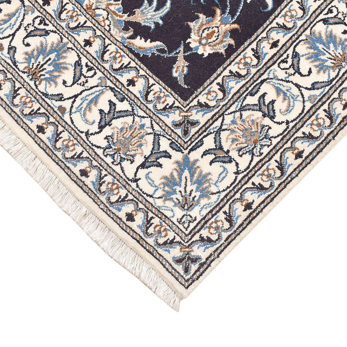 Perser Rug - Nain - 195 x 147 cm - dark blue