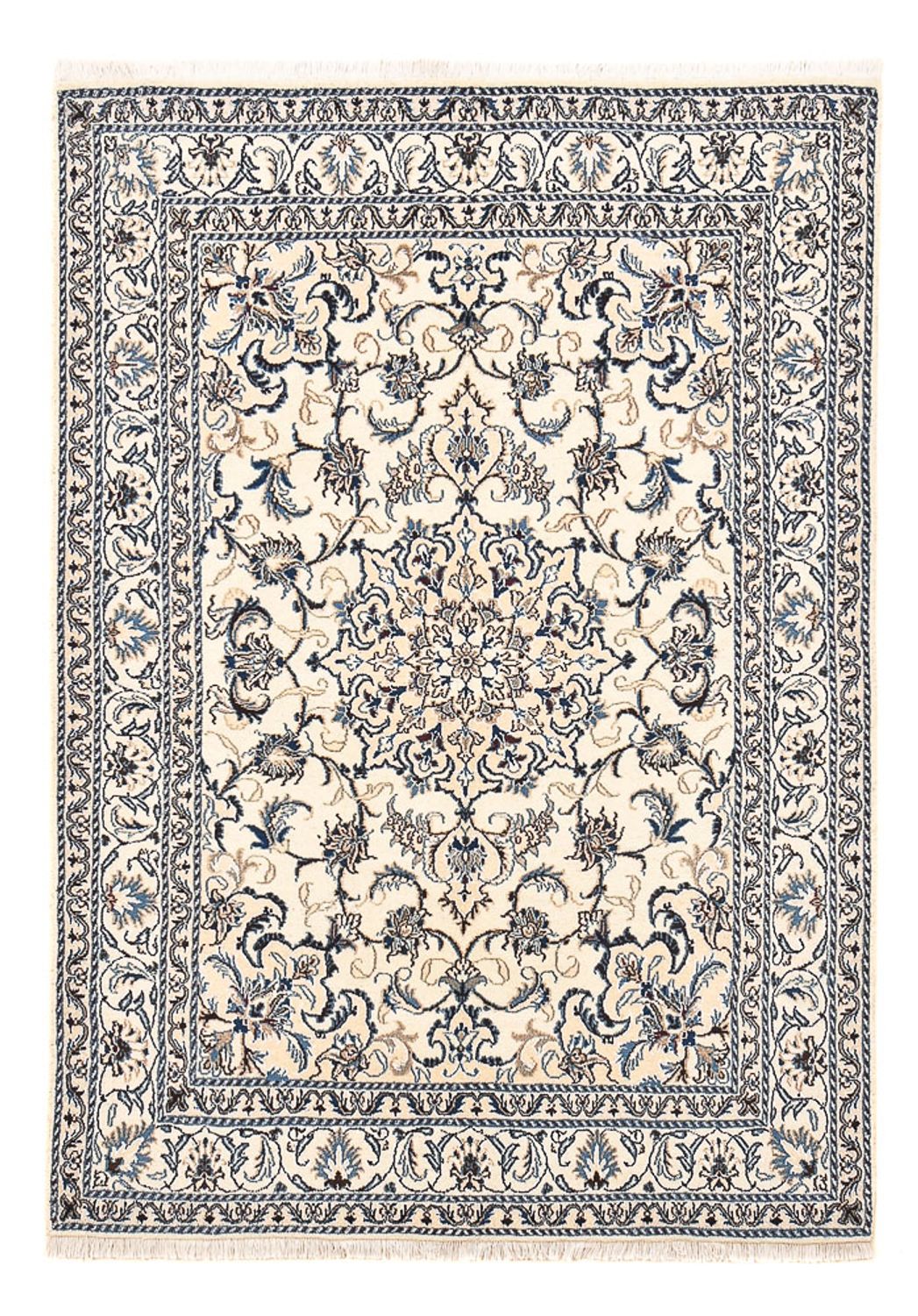 Perser Rug - Nain - 201 x 145 cm - light beige