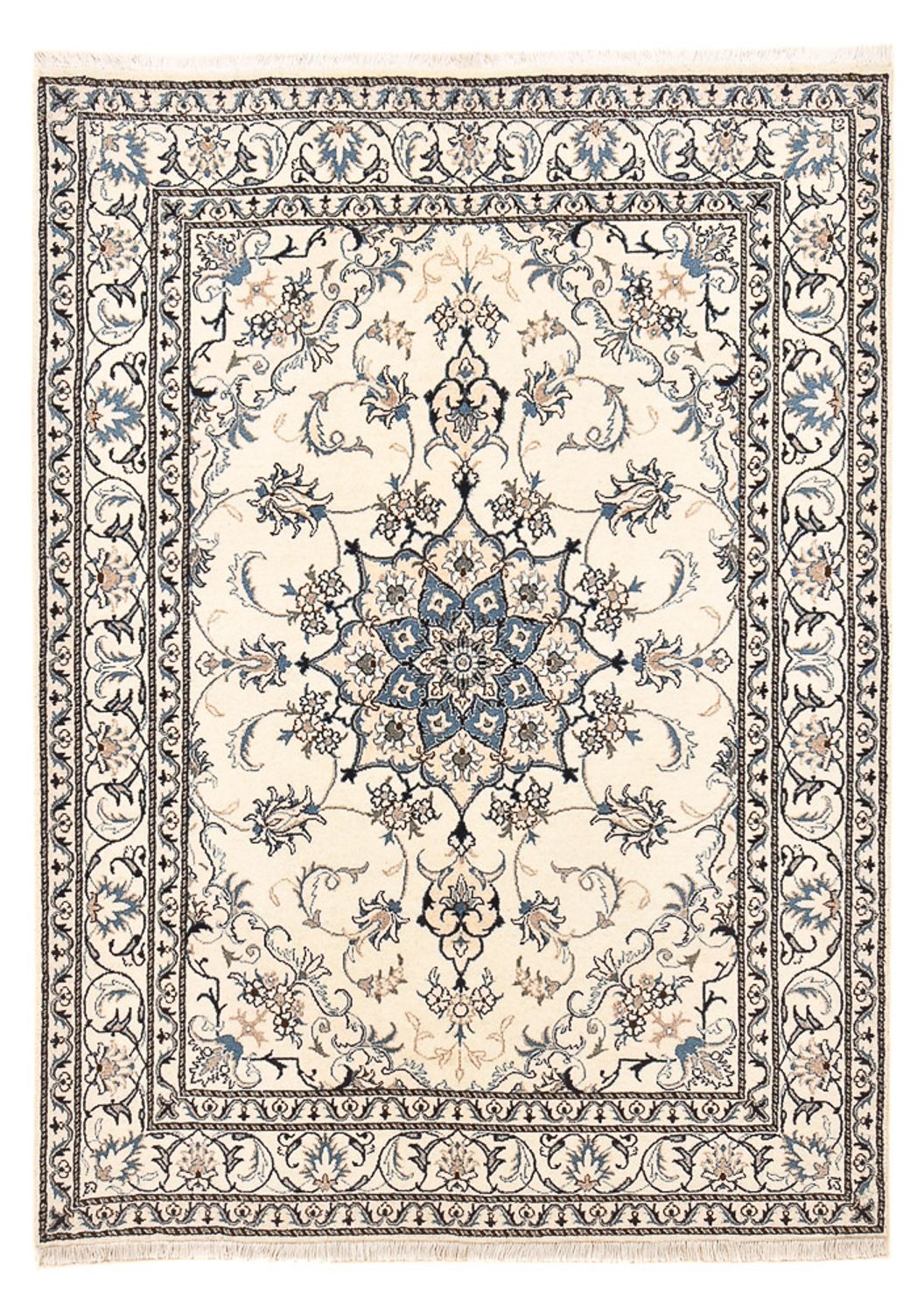 Perser Rug - Nain - 204 x 151 cm - light beige