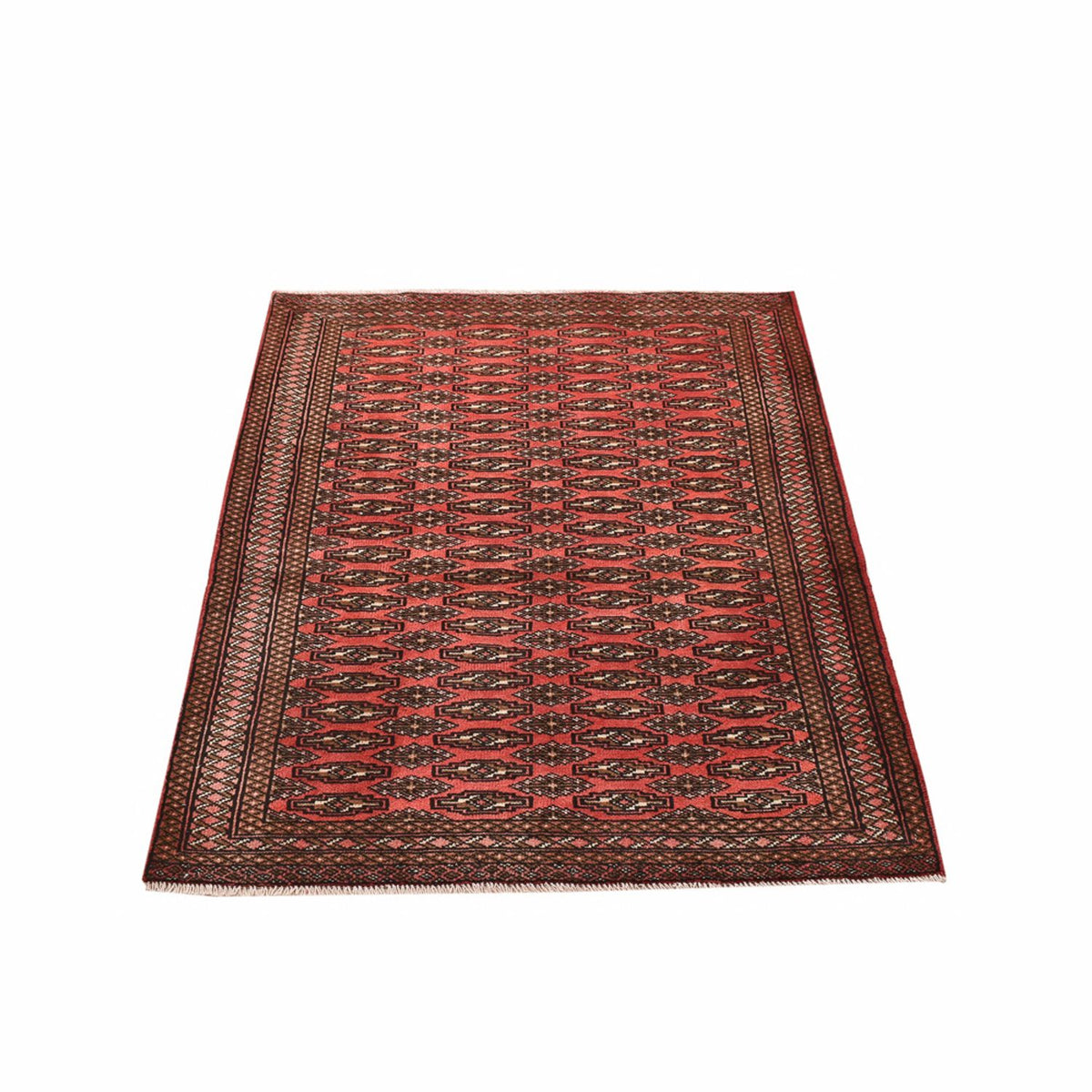 Turkaman Rug - 131 x 100 cm - light red