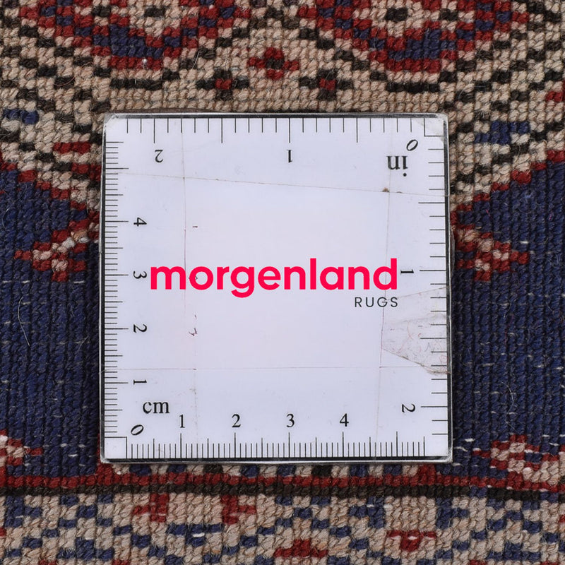 Turkaman Rug - 136 x 101 cm - dark blue