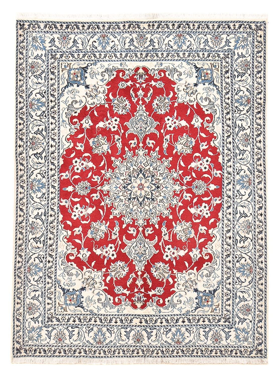 Perser Rug - Nain - 200 x 149 cm - red