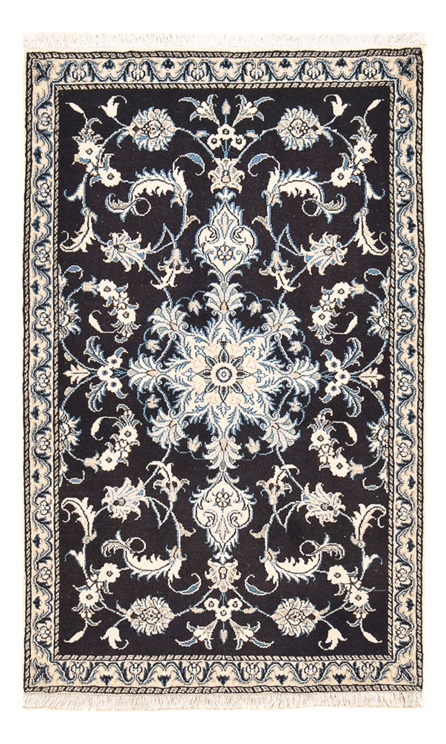 Perser Rug - Nain - 141 x 90 cm - dark blue