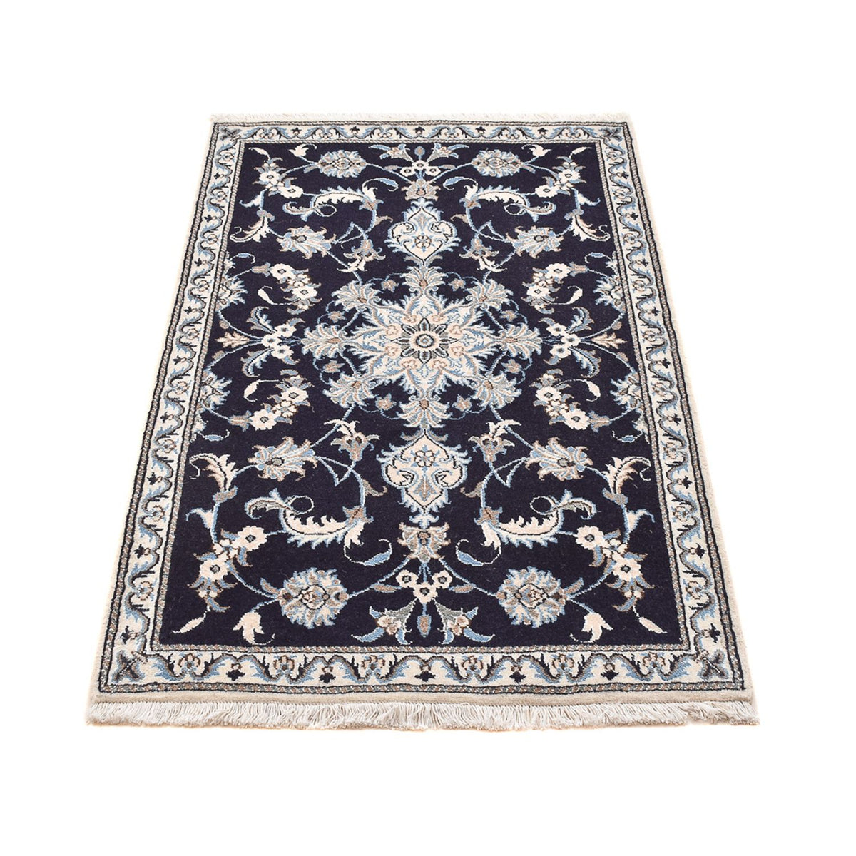 Perser Rug - Nain - 140 x 89 cm - dark blue