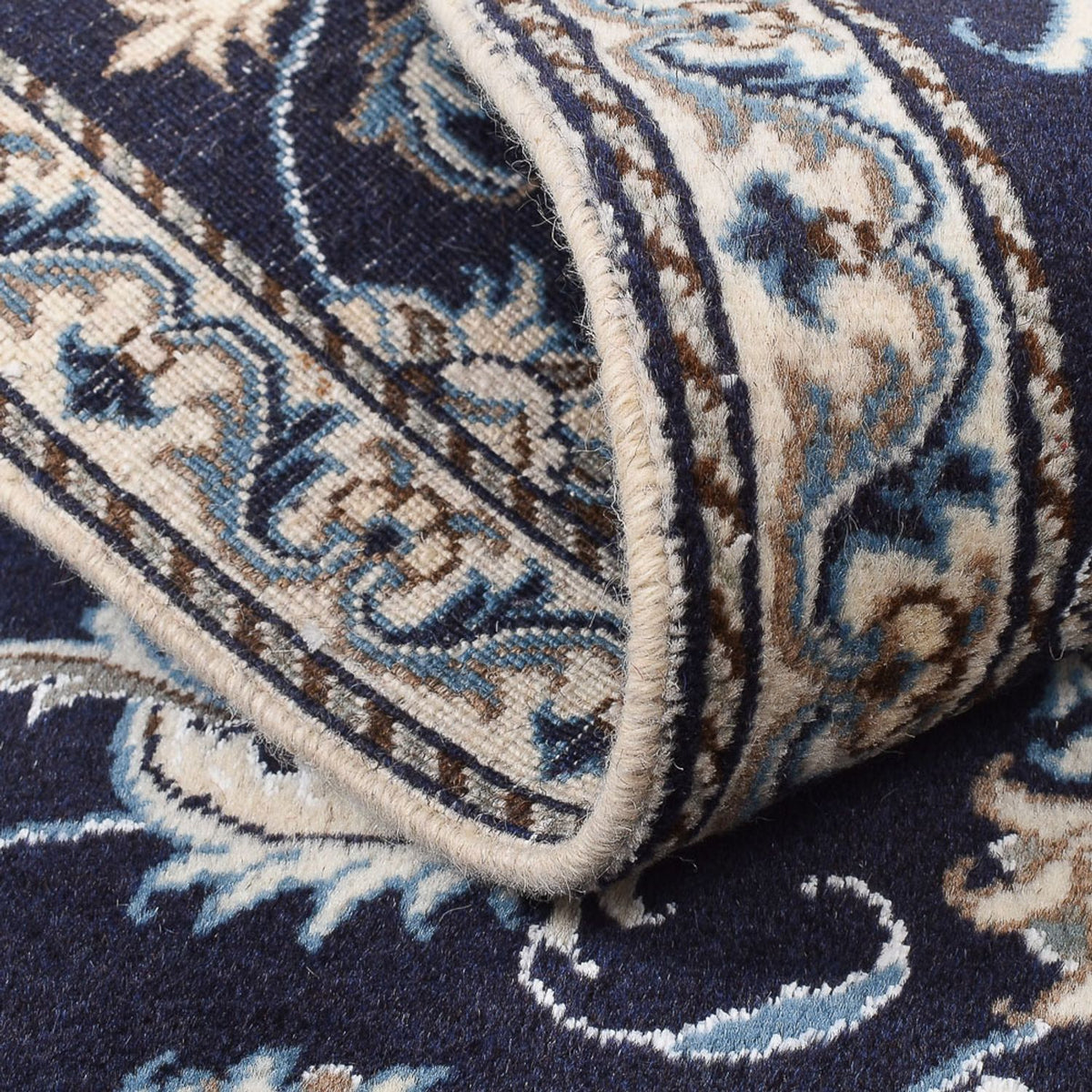 Perser Rug - Nain - 140 x 87 cm - dark beige