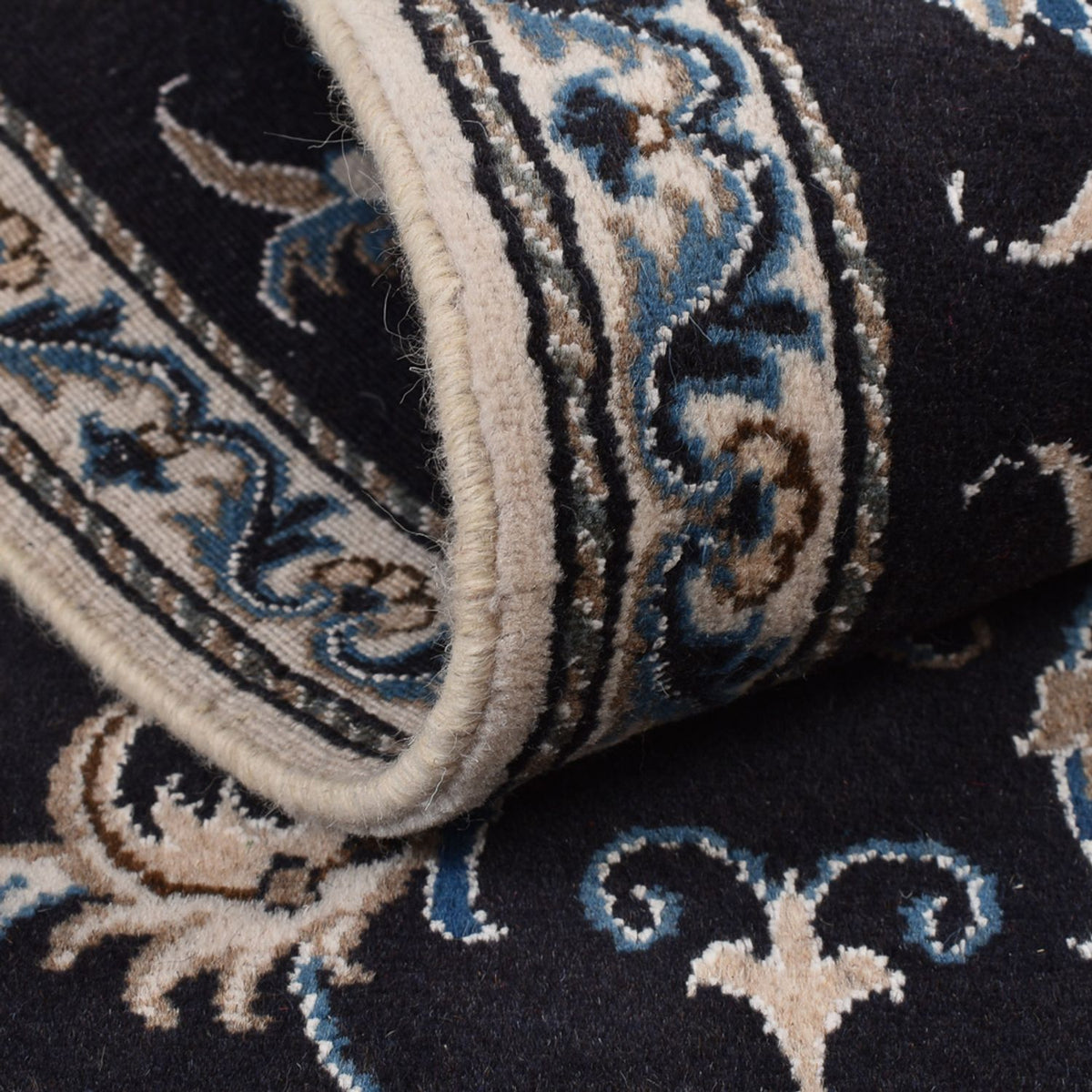 Runner Perser Rug - Nain - 292 x 78 cm - dark blue