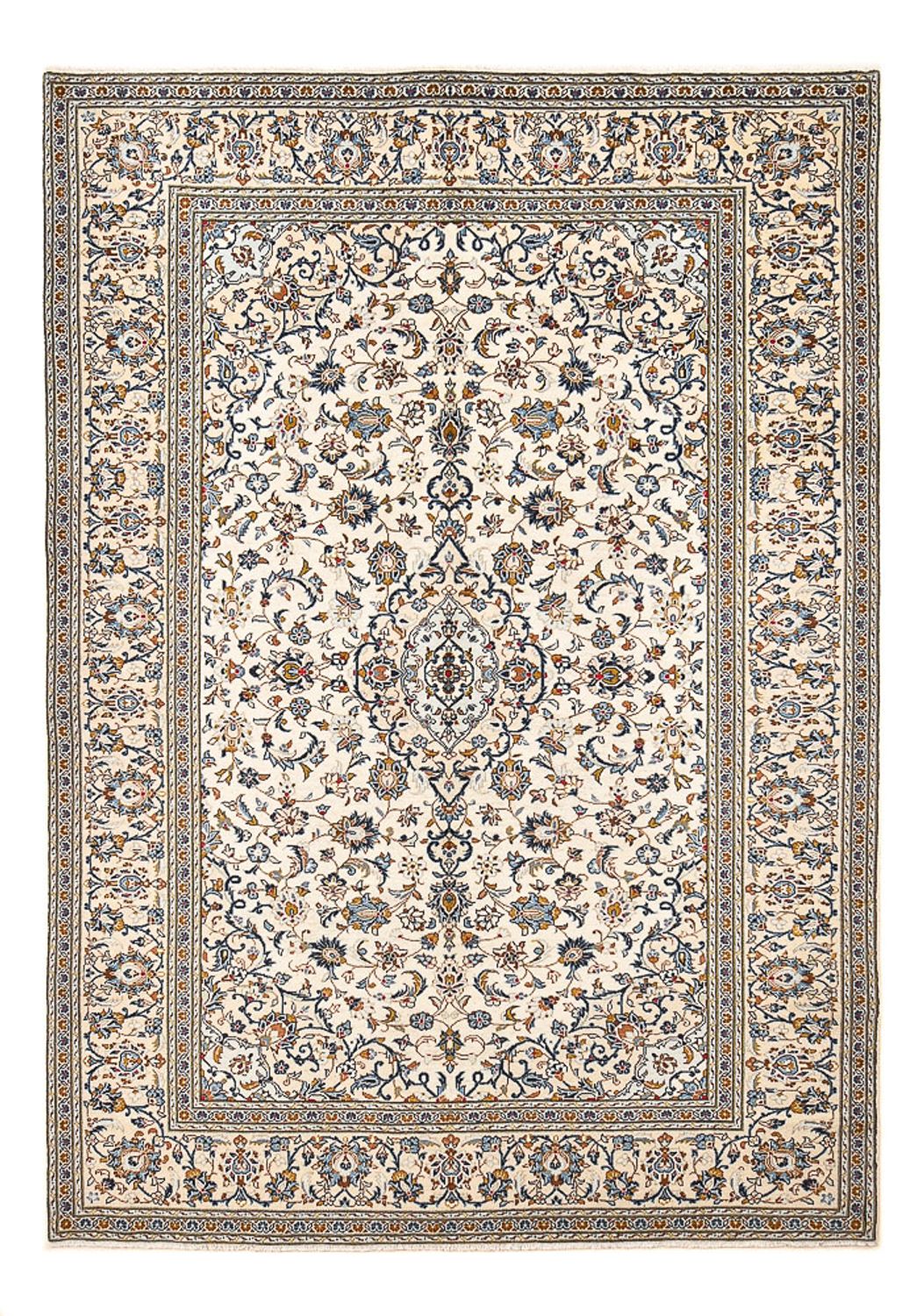 Perser Rug - Keshan - 299 x 203 cm - dark beige