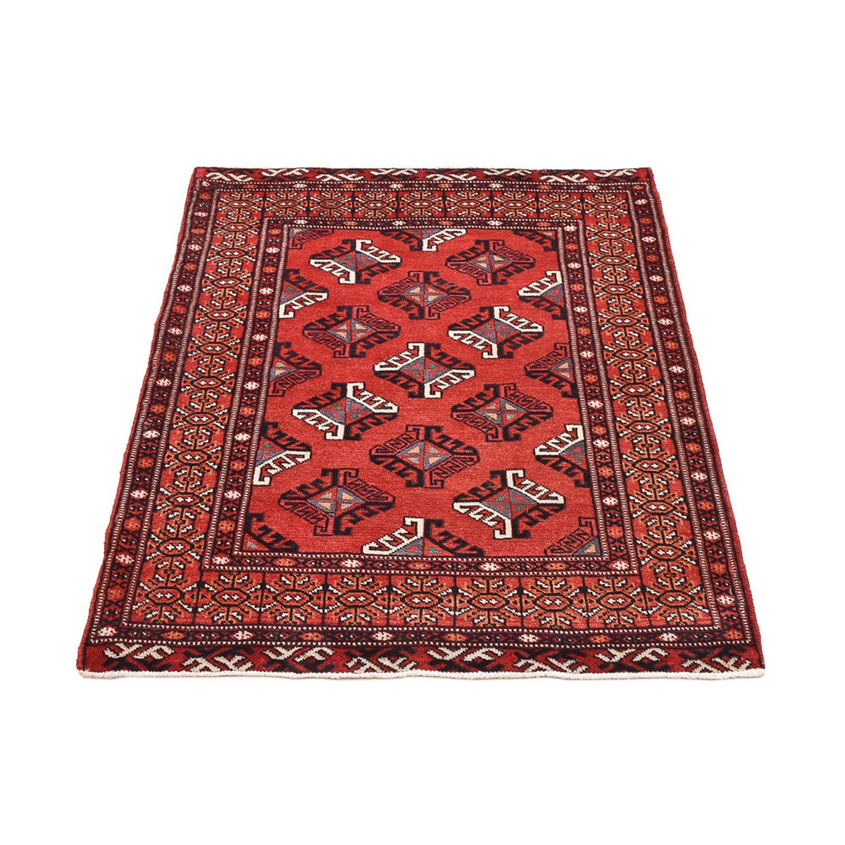 Turkaman Rug - 115 x 85 cm - red
