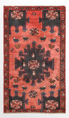 Perser Rug - Nomadic - 127 x 77 cm - light red