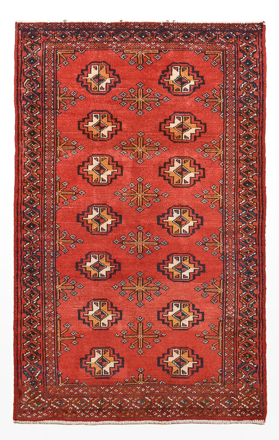 Turkaman Rug - 116 x 77 cm - red