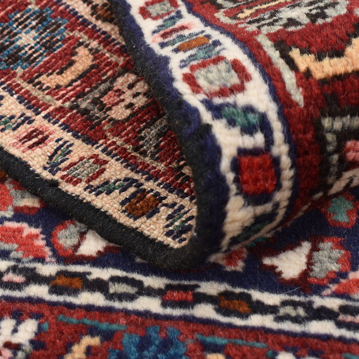 Perser Rug - Nomadic - 93 x 54 cm - dark red