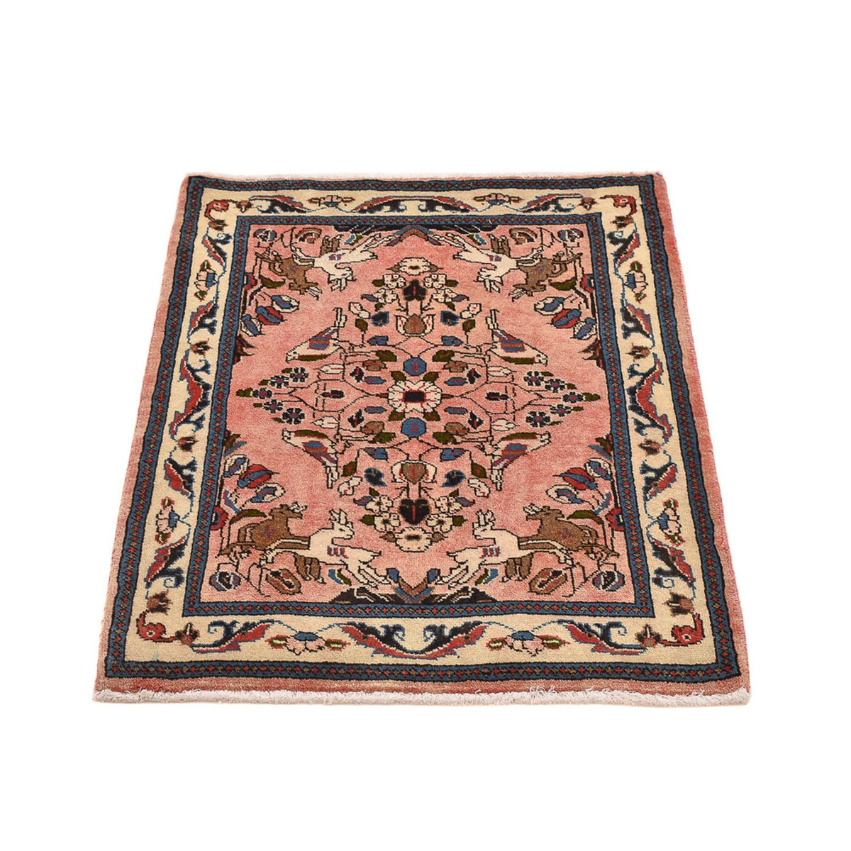 Perser Rug - Nomadic - 90 x 70 cm - light red