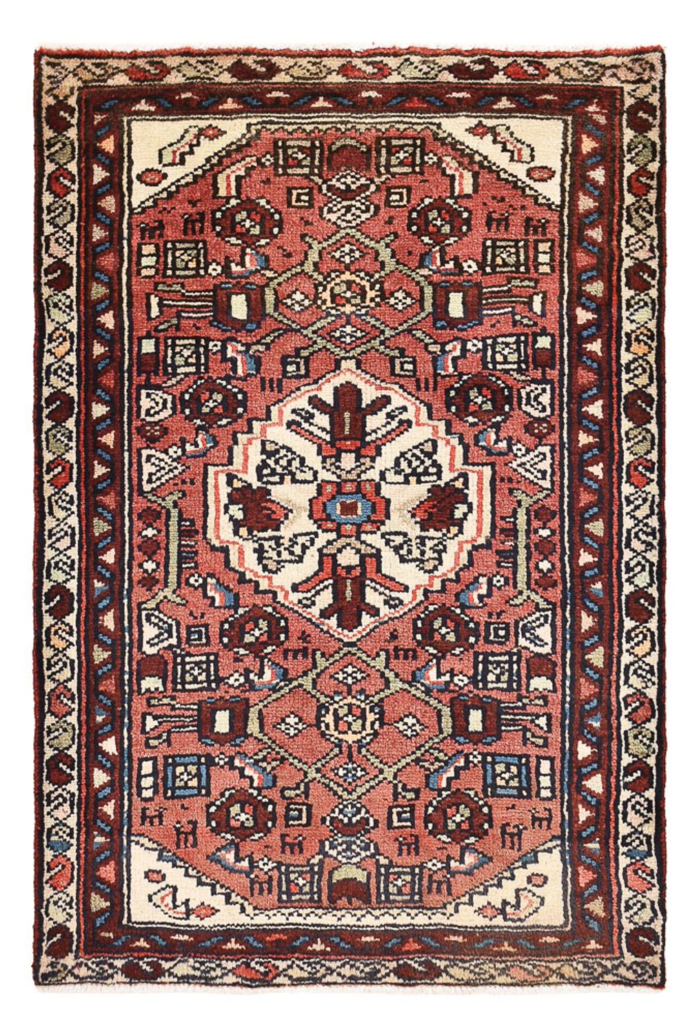 Perser Rug - Nomadic - 97 x 67 cm - light red