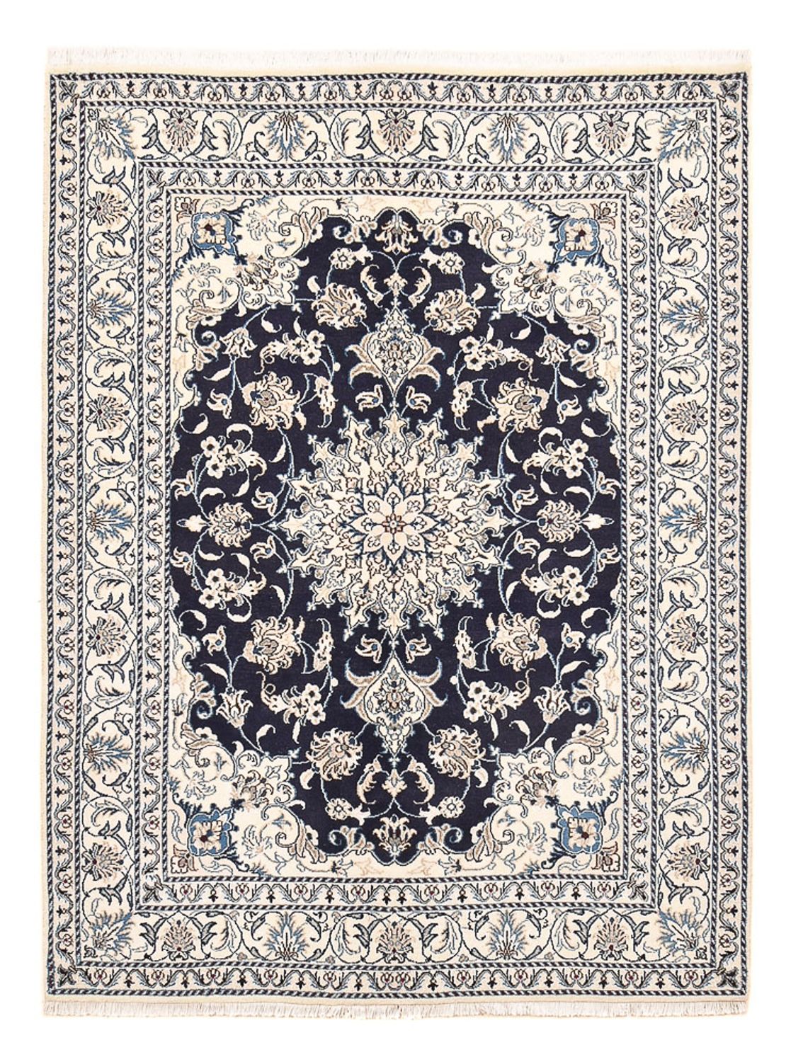 Perser Rug - Nain - 198 x 149 cm - dark blue