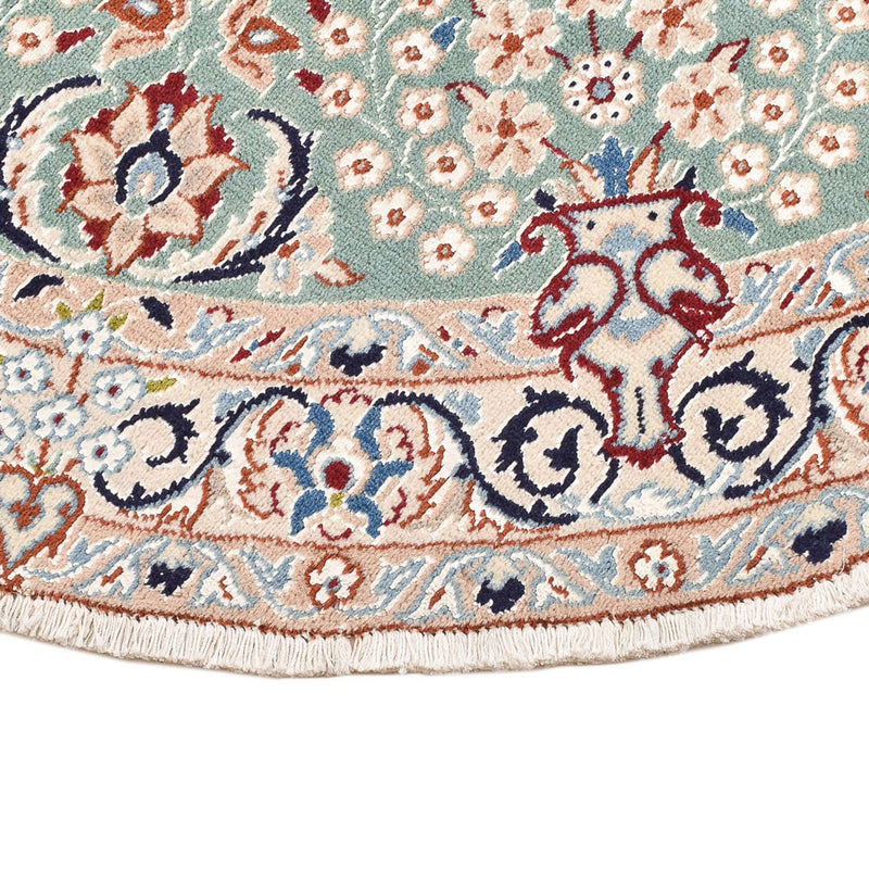 Perser Rug - Nain - Royal round  - 139 x 139 cm - light green