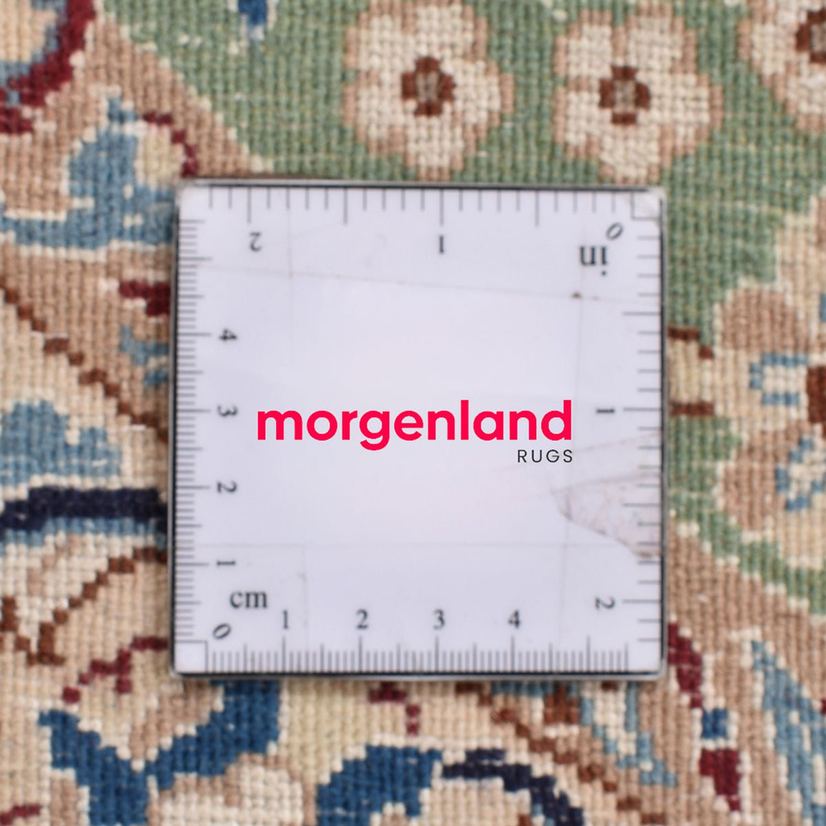 Perser Rug - Nain - Royal round  - 139 x 139 cm - light green