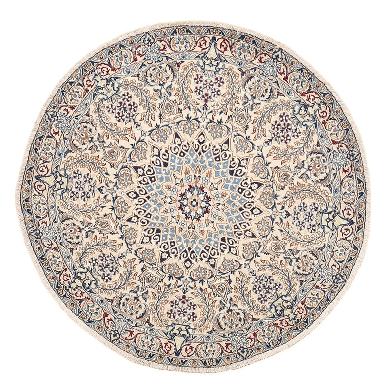 Perser Rug - Nain - Royal round  - 136 x 136 cm - grey