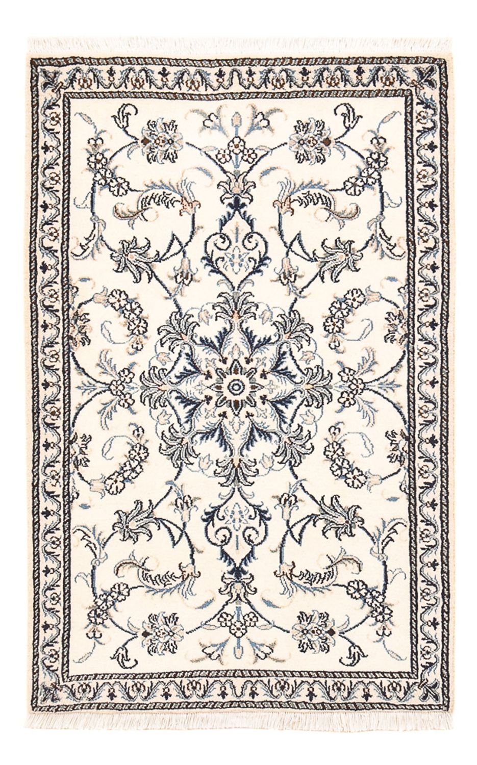 Perser Rug - Nain - 140 x 88 cm - light grey
