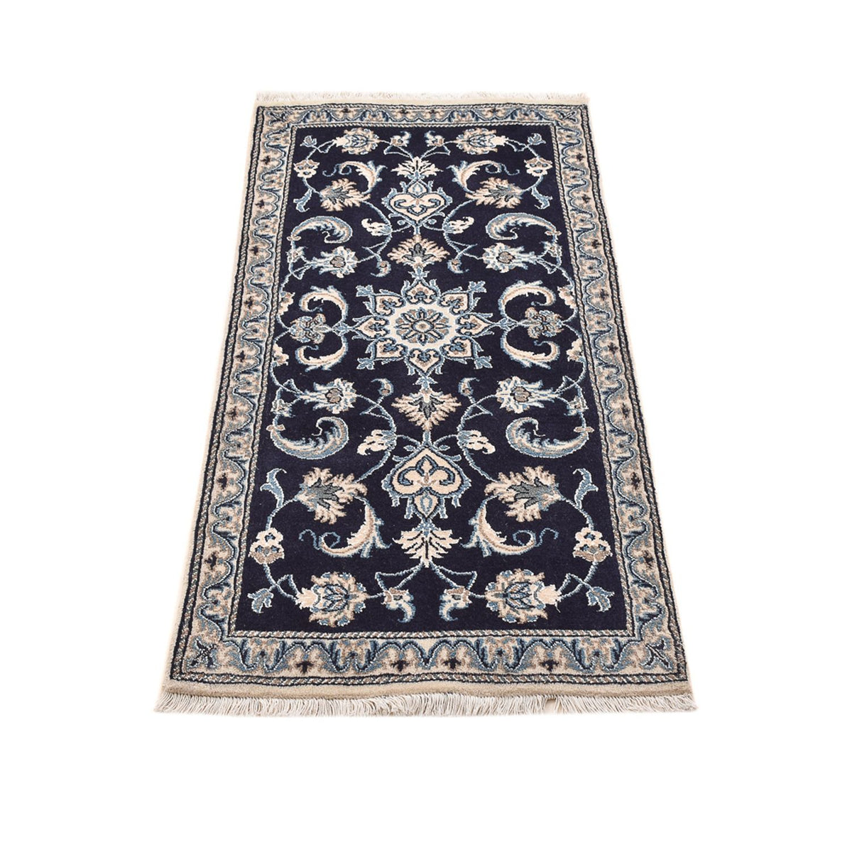 Perser Rug - Nain - 141 x 67 cm - dark blue