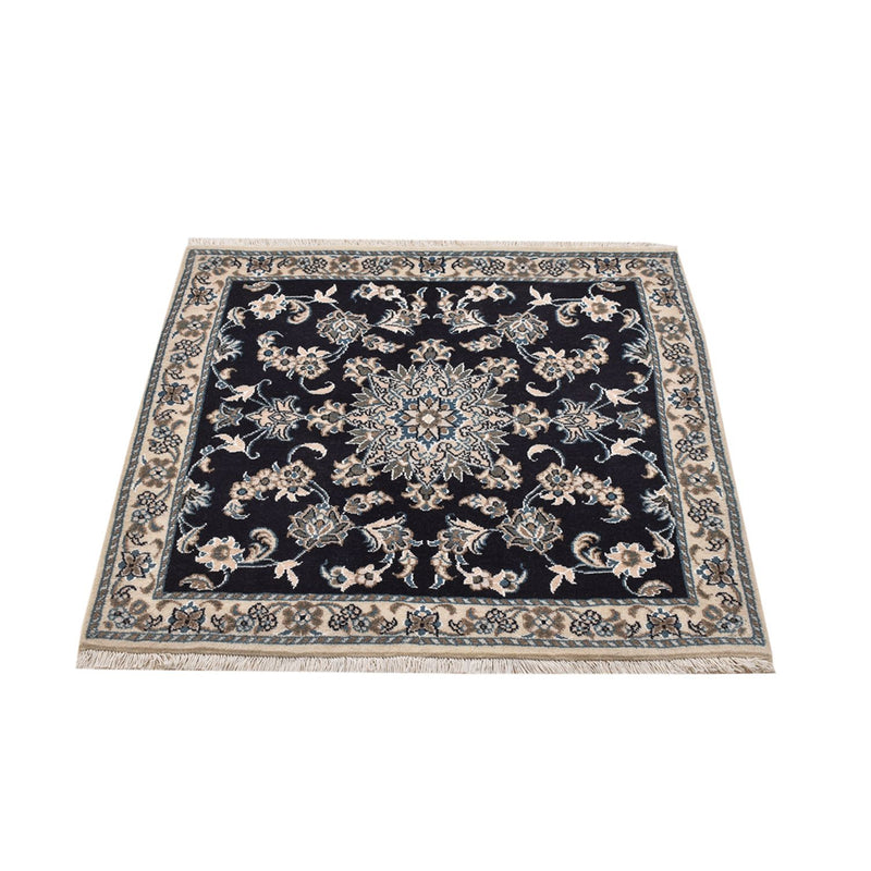 Perser Rug - Nain square  - 100 x 100 cm - dark blue