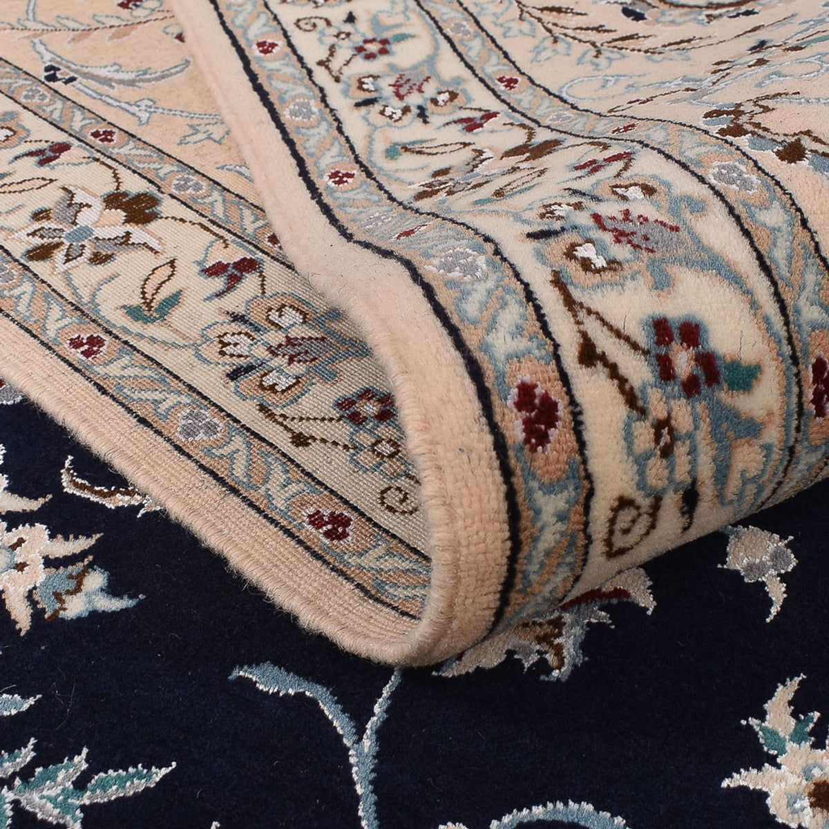 Perser Rug - Nain - Premium square  - 206 x 206 cm - dark blue