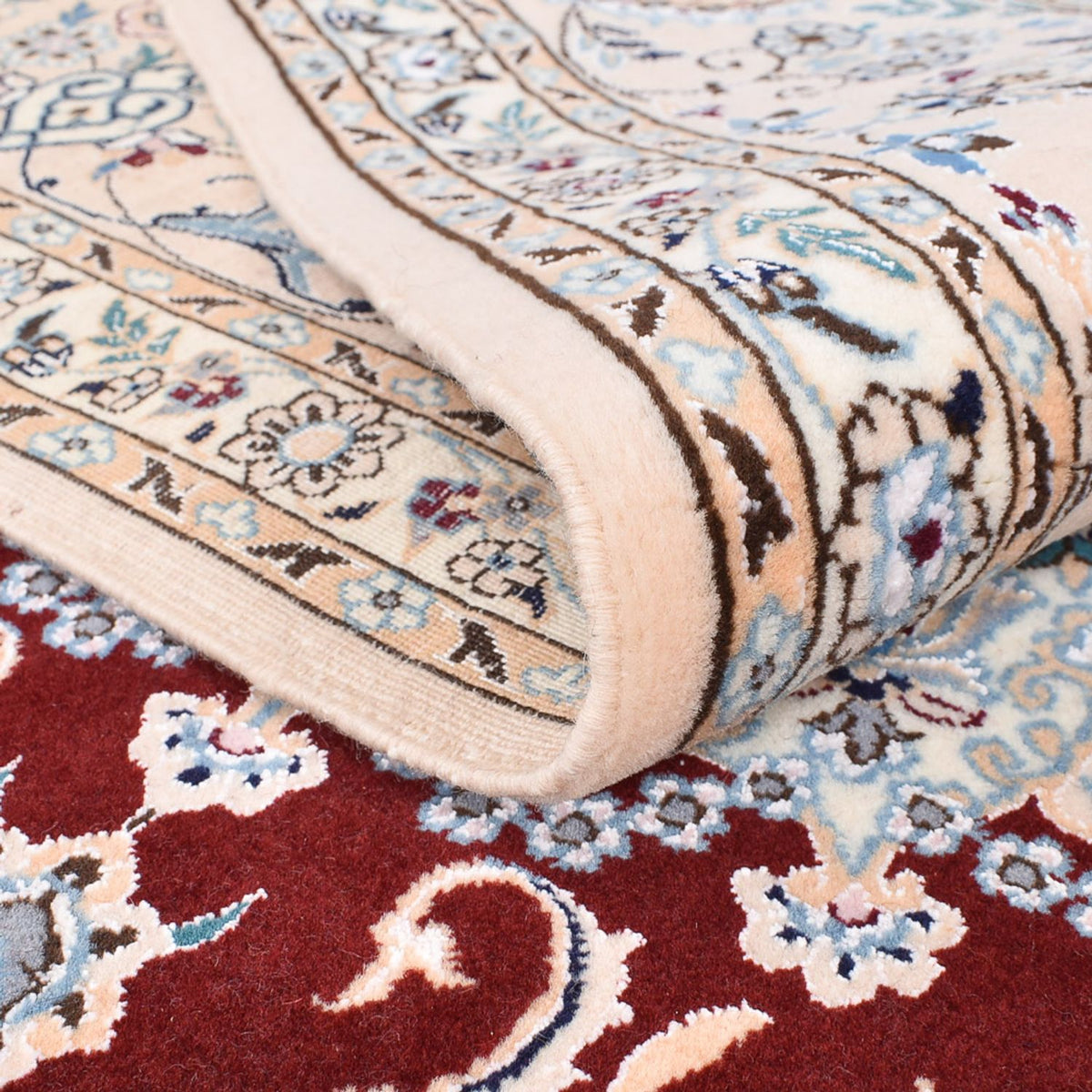 Perser Rug - Nain - Premium - 236 x 150 cm - dark red