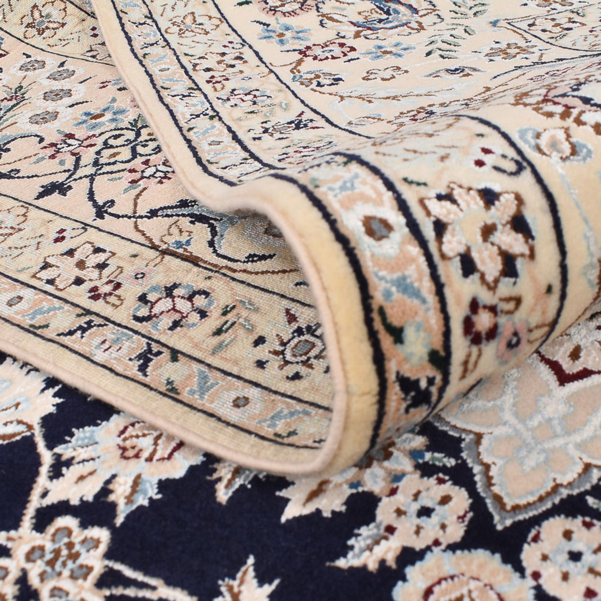 Perser Rug - Nain - Premium - 240 x 161 cm - dark blue