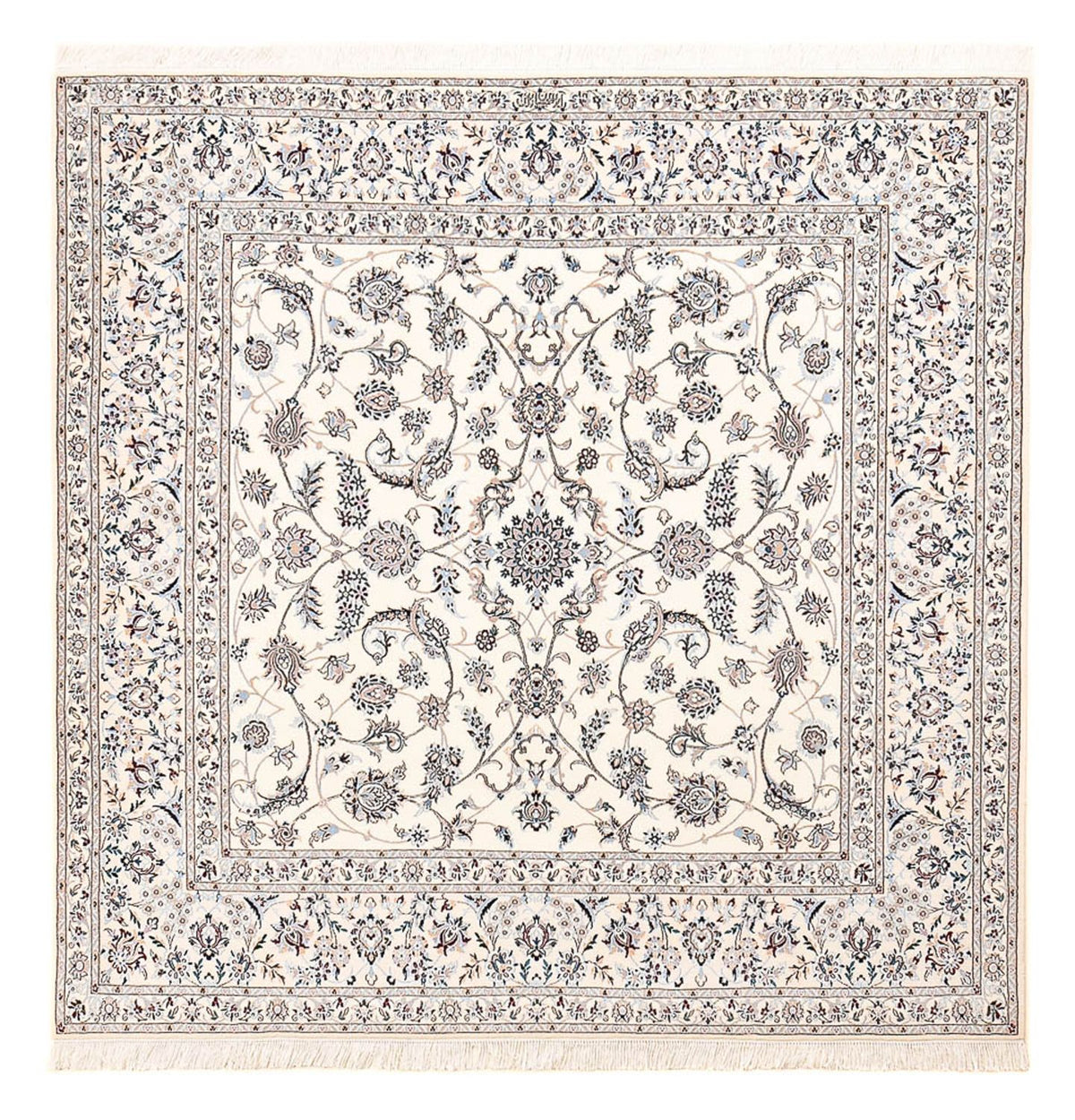 Perser Rug - Nain - Premium square  - 204 x 207 cm - light grey
