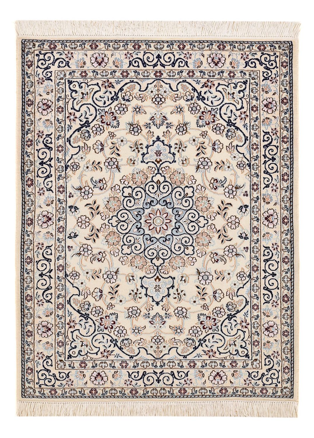 Perser Rug - Nain - Royal - 105 x 81 cm - light grey