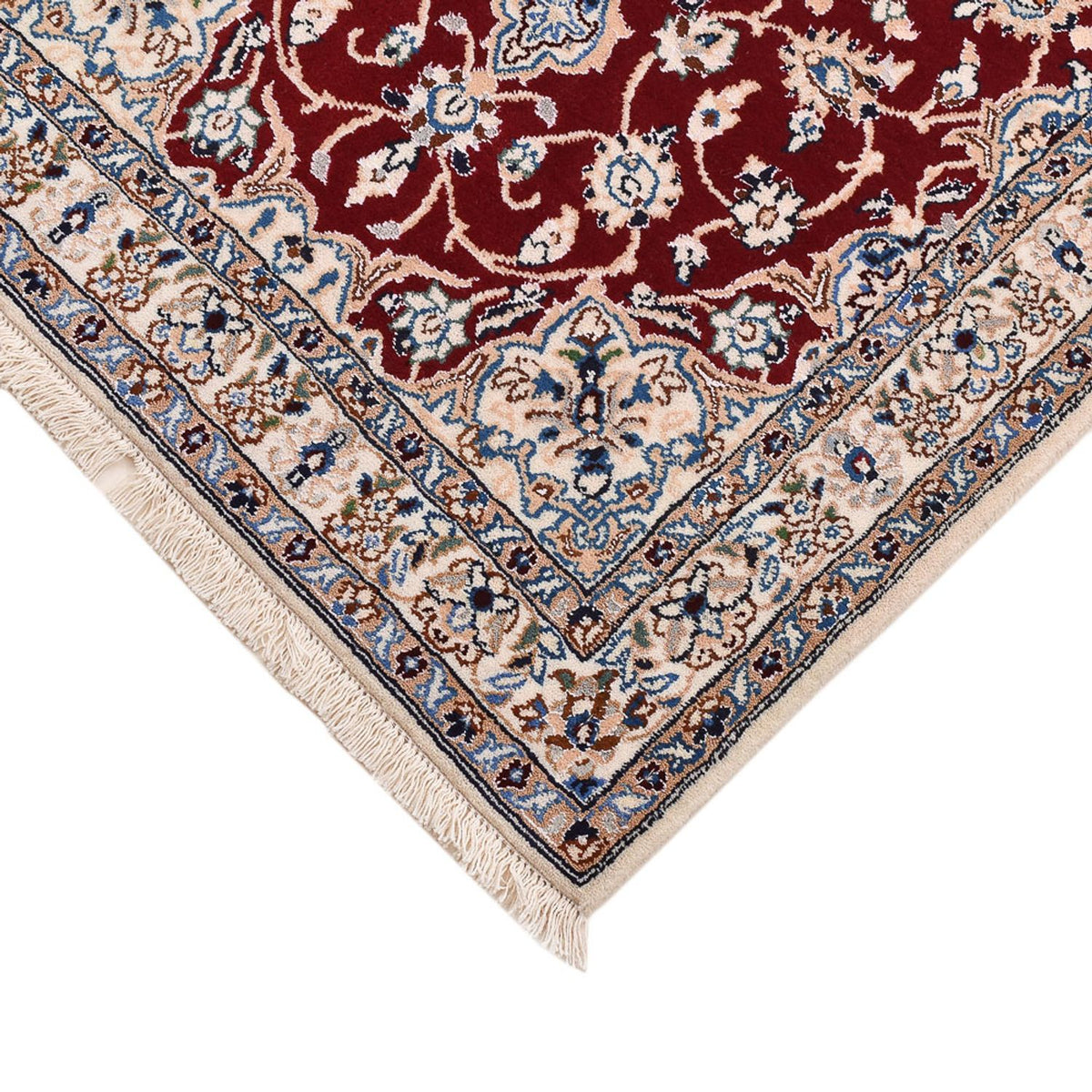 Perser Rug - Nain - Royal - 94 x 63 cm - dark red