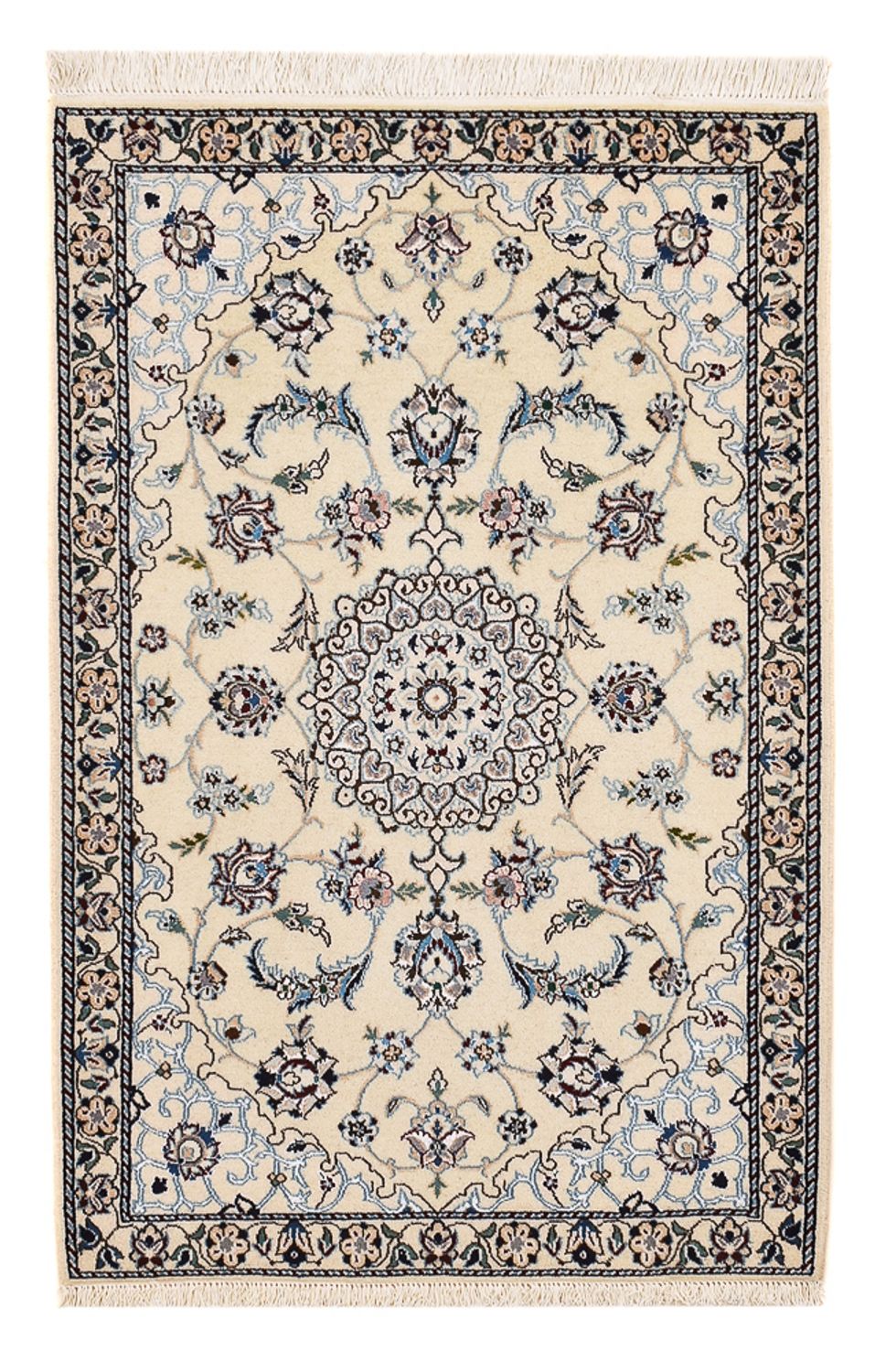 Perser Rug - Nain - Royal - 96 x 64 cm - light grey