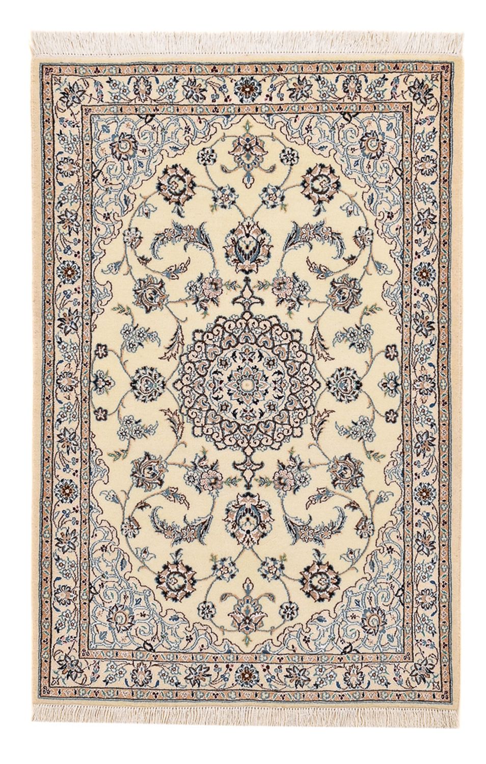 Perser Rug - Nain - Royal - 113 x 74 cm - light grey