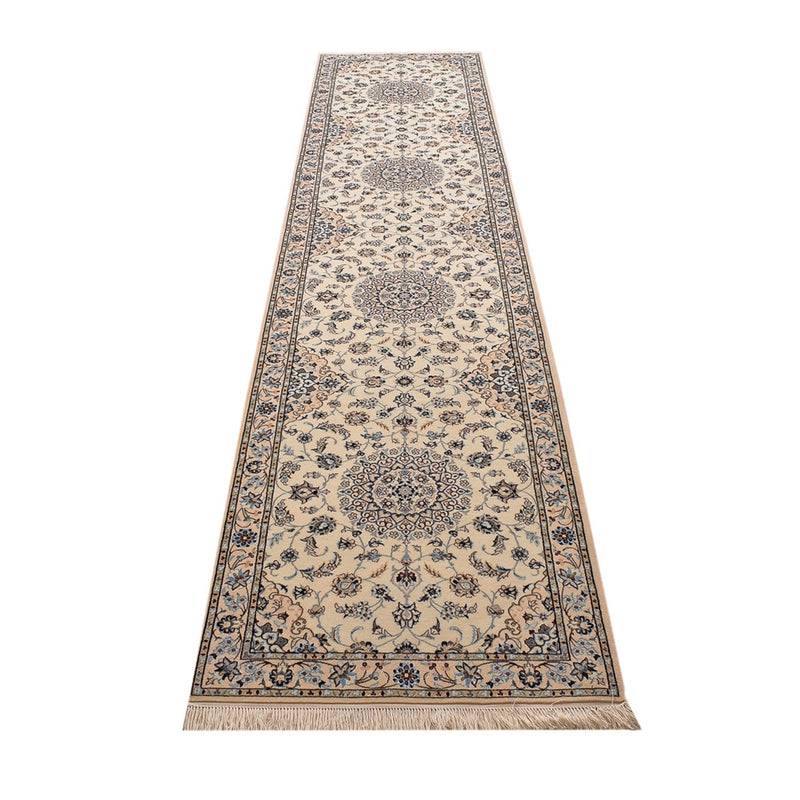 Runner Perser Rug - Nain - Premium - 397 x 87 cm - beige