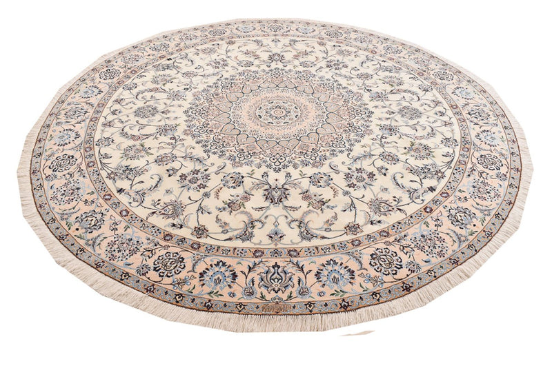 Perser Rug - Nain - Premium round  - 252 x 252 cm - cream