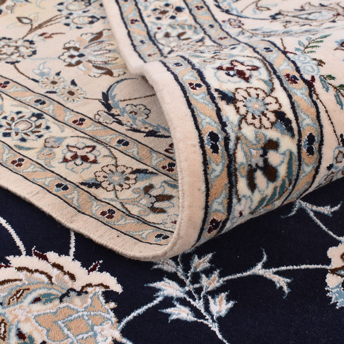 Perser Rug - Nain - Premium - 361 x 261 cm - dark blue