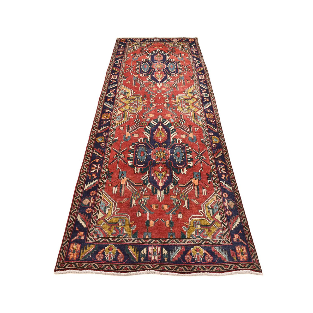 Runner Perser Rug - Tabriz - 354 x 117 cm - multicolored