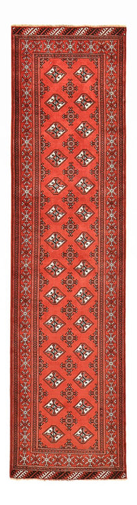 Runner Turkaman Rug - 376 x 98 cm - red