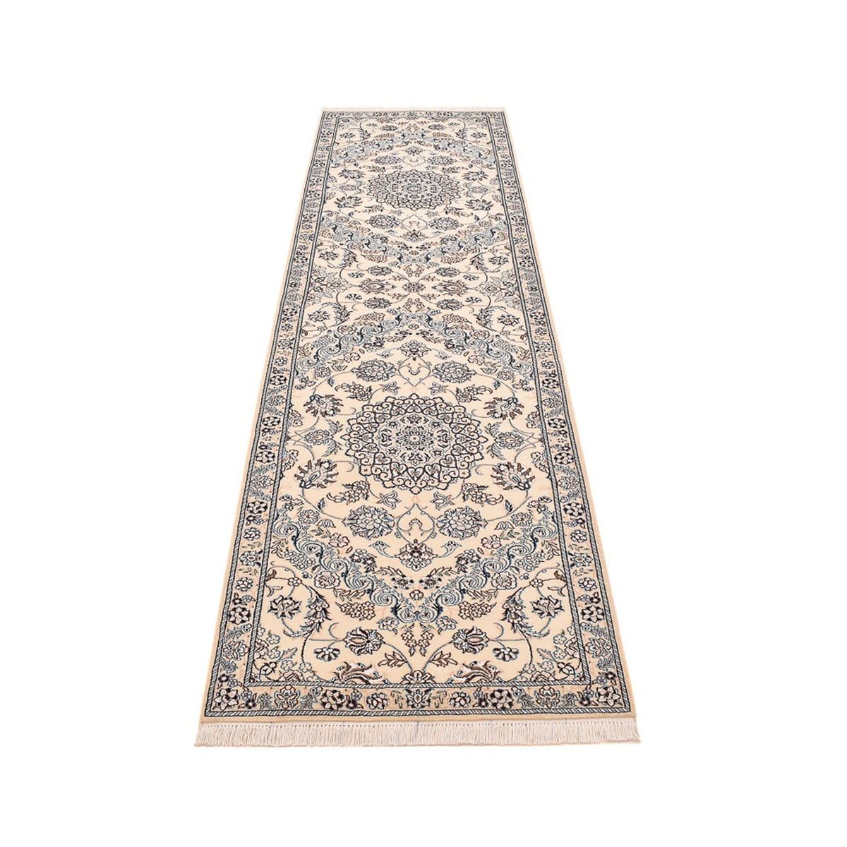 Runner Perser Rug - Nain - Royal - 303 x 86 cm - white
