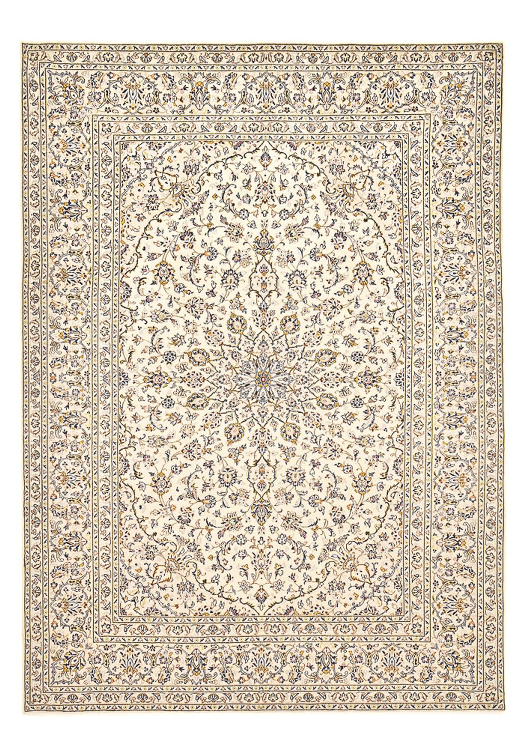 Perser Rug - Keshan - 355 x 245 cm - light beige