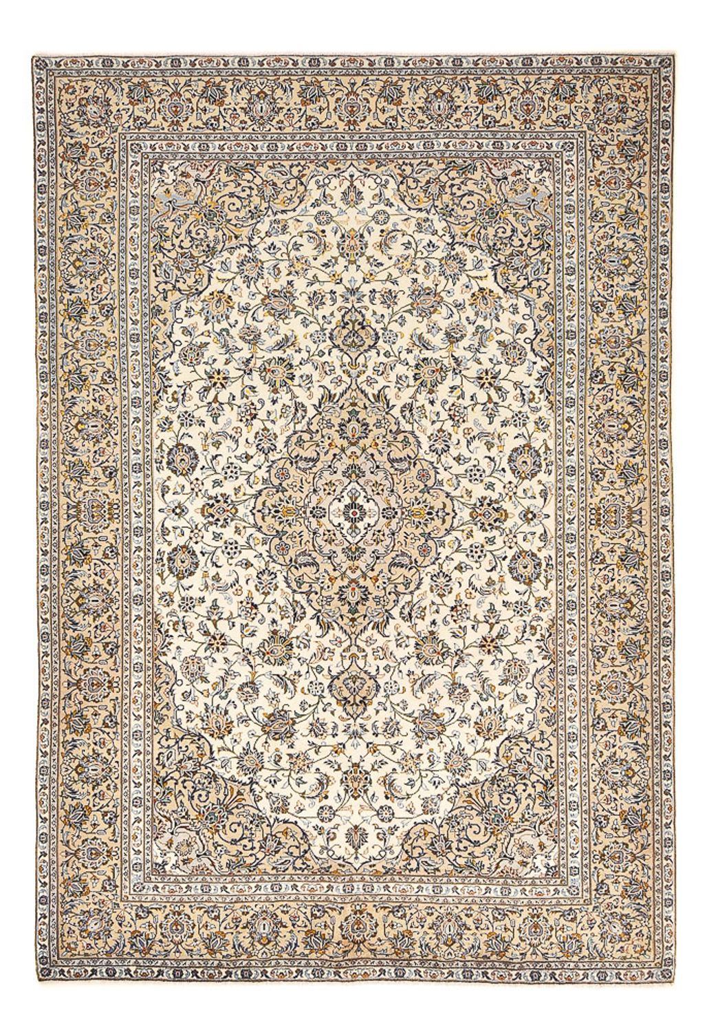 Perser Rug - Keshan - 343 x 238 cm - light beige