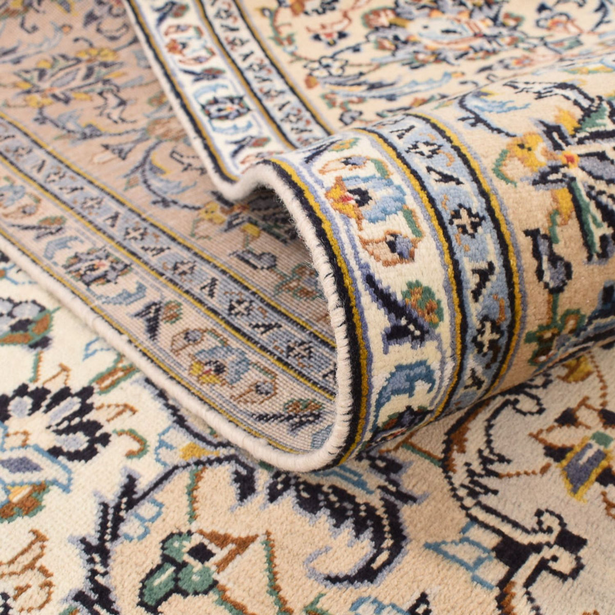 Perser Rug - Keshan - 343 x 238 cm - light beige