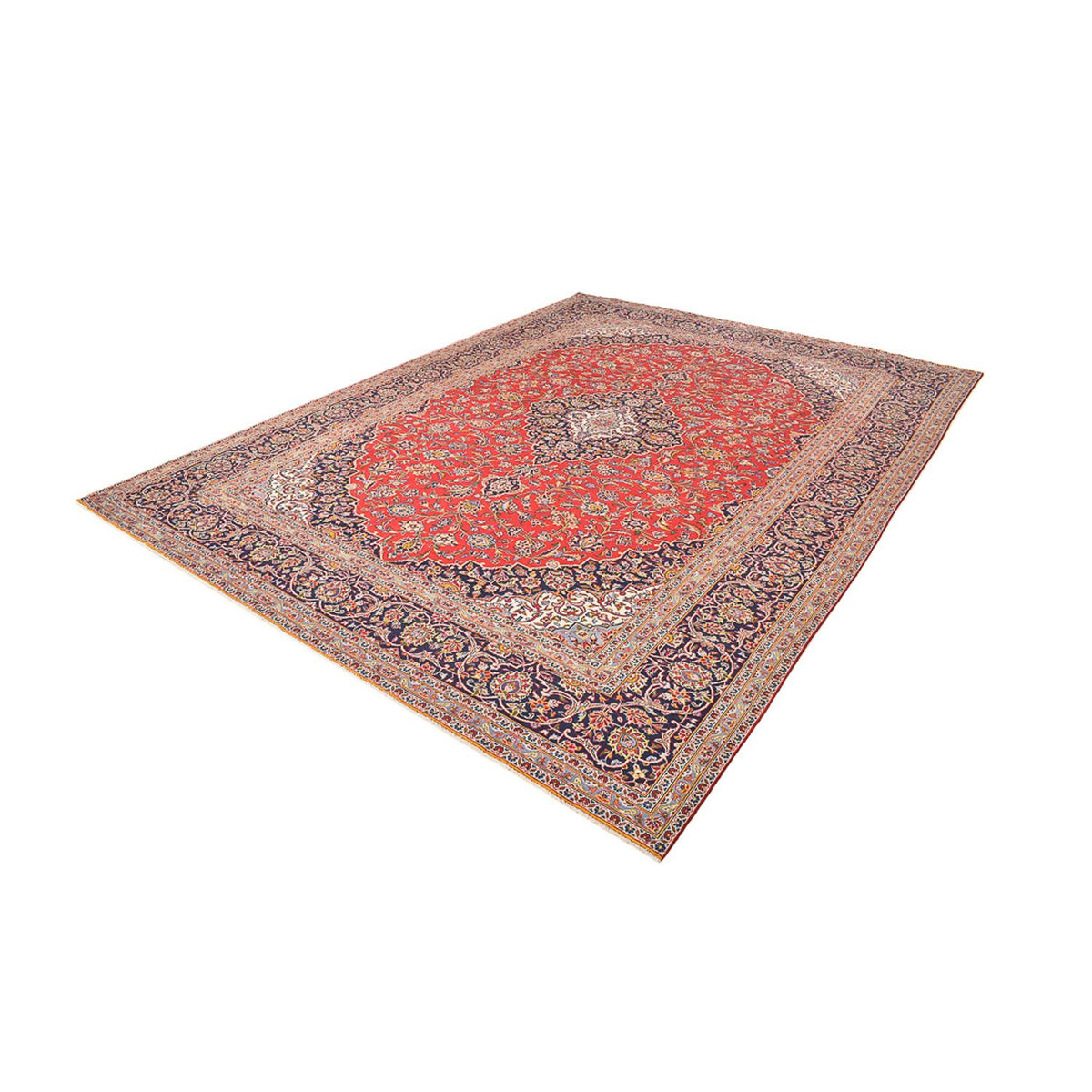 Perser Rug - Keshan - 394 x 287 cm - red