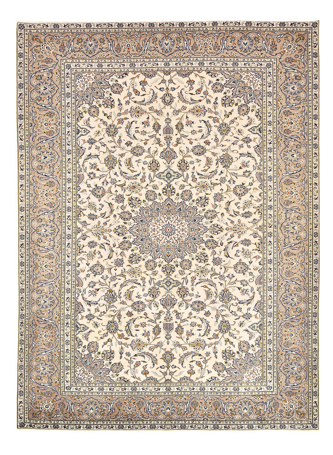 Perser Rug - Keshan - 345 x 250 cm - light beige