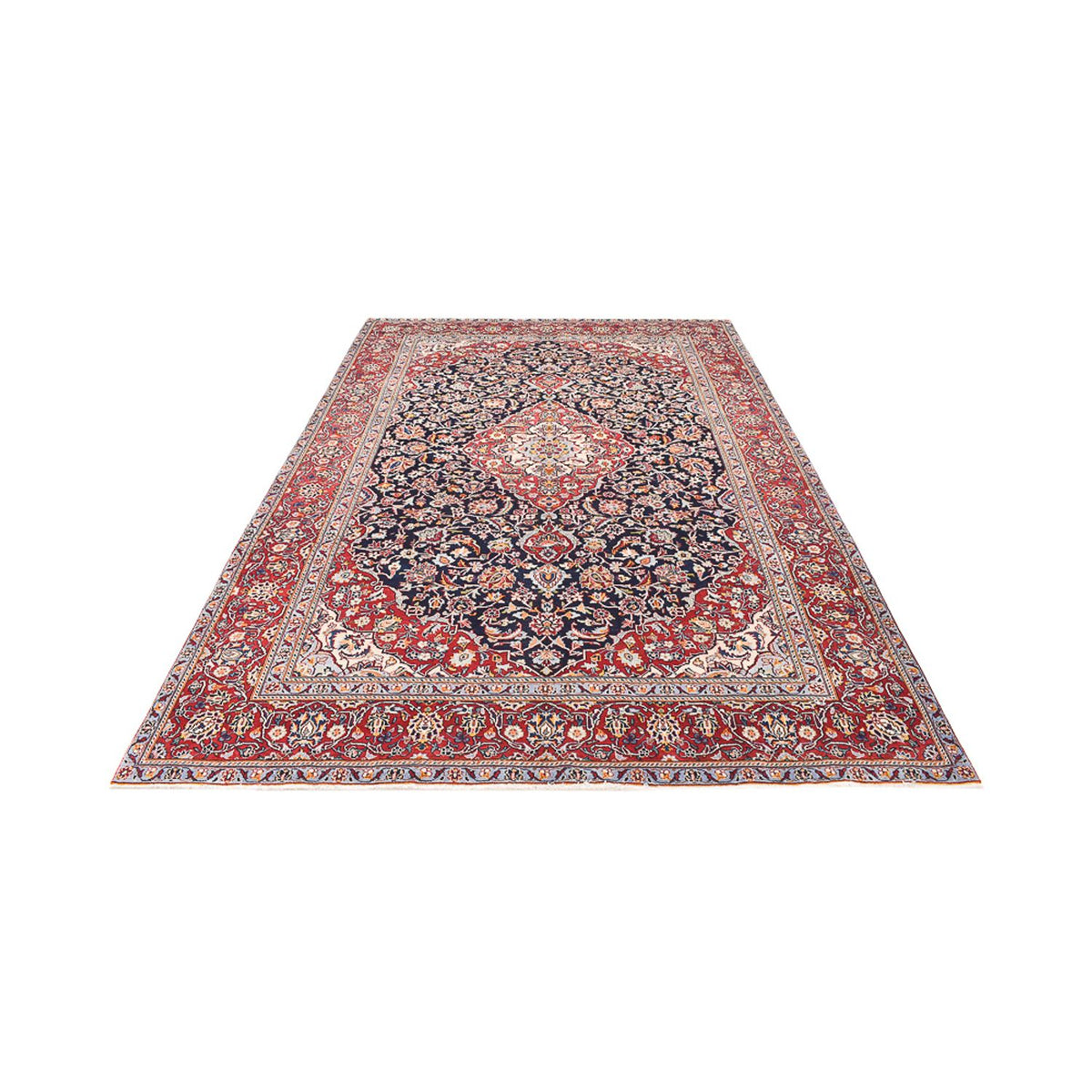 Perser Rug - Keshan - 330 x 217 cm - dark blue