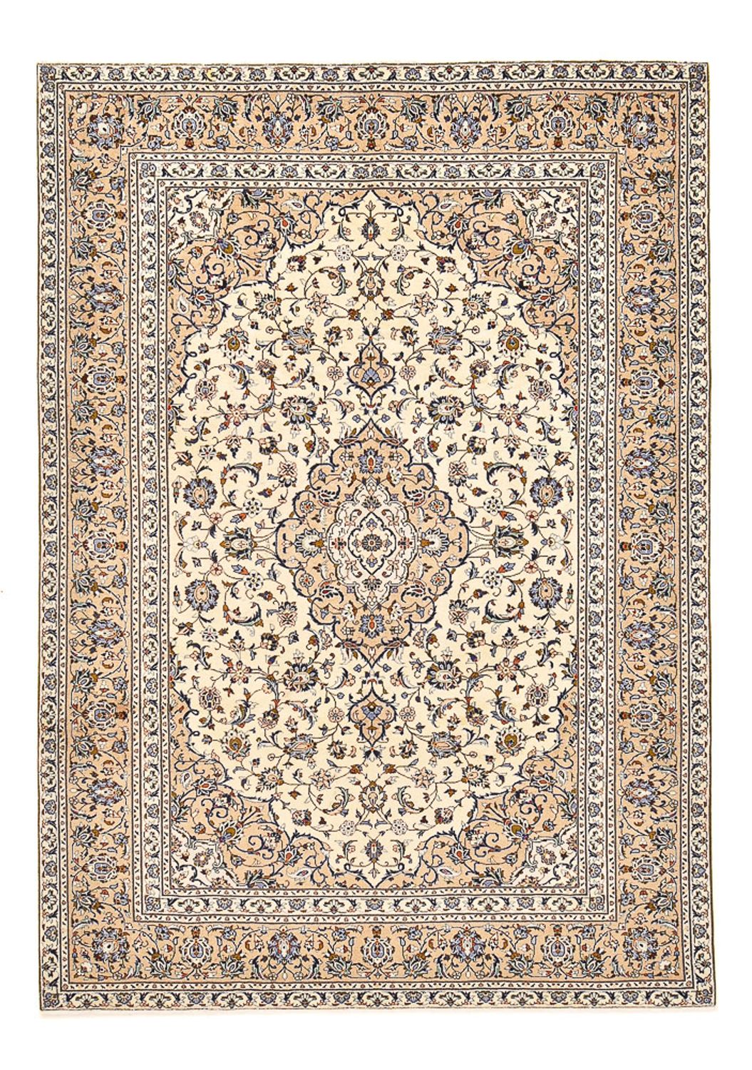 Perser Rug - Keshan - 349 x 241 cm - light beige