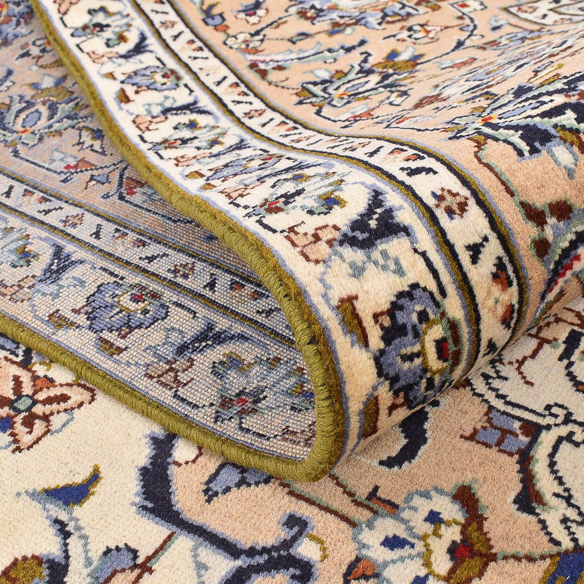 Perser Rug - Keshan - 349 x 241 cm - light beige