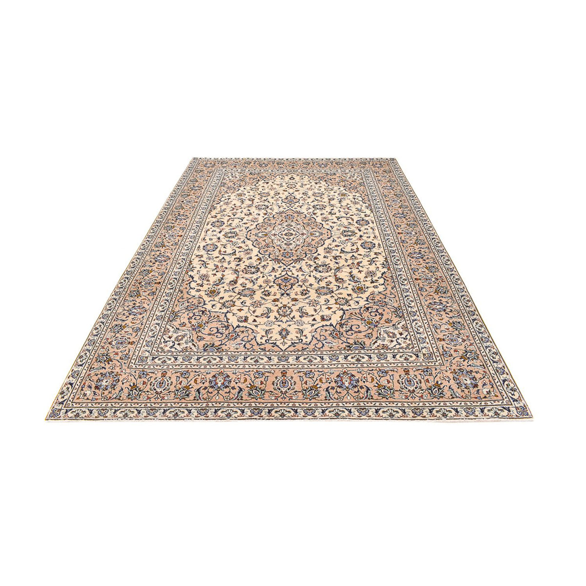 Perser Rug - Keshan - 349 x 241 cm - light beige