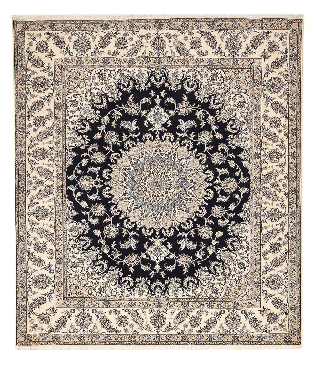 Perser Rug - Nain - 290 x 243 cm - dark blue