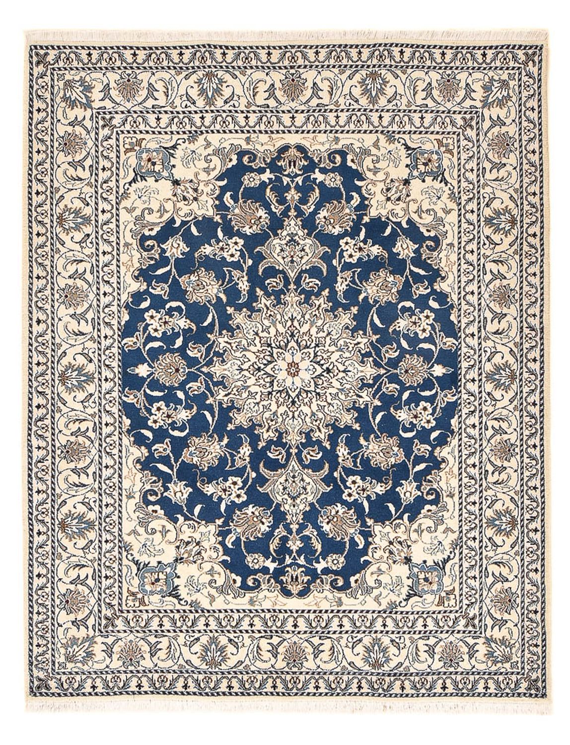 Perser Rug - Nain - 202 x 155 cm - dark blue