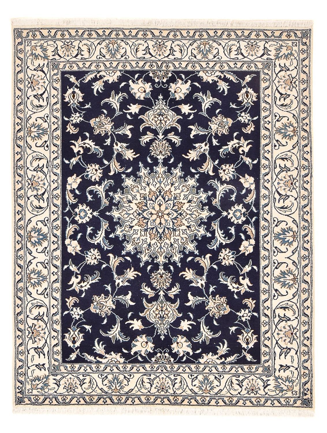 Perser Rug - Nain - 194 x 146 cm - dark blue